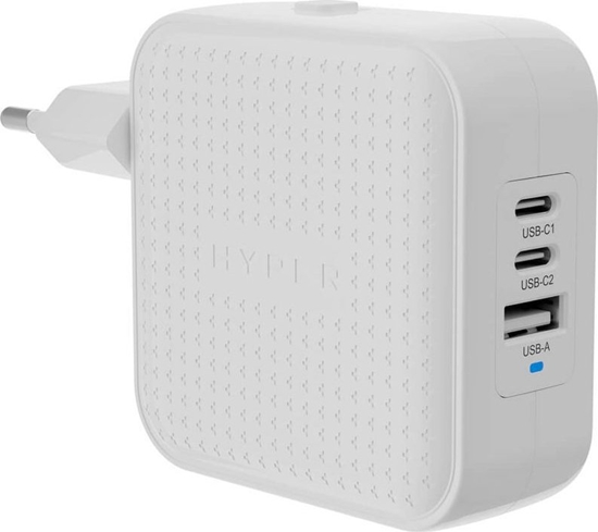 Picture of adowarka Targus Hyper HyperJuice 70W USB-C GaN Travel Charger (3C+1A) - White