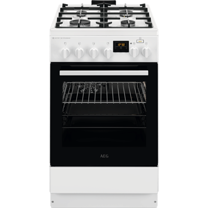 Attēls no AEG gāzes plīts ar elektrisko cepeškrāsni