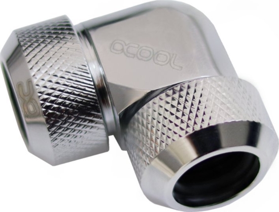 Picture of Alphacool Alphacool Eiszapfen 13mm HardTube Anschraubtülle 90 Grad L-Verbinder Acryl- Messingrohre - chrome