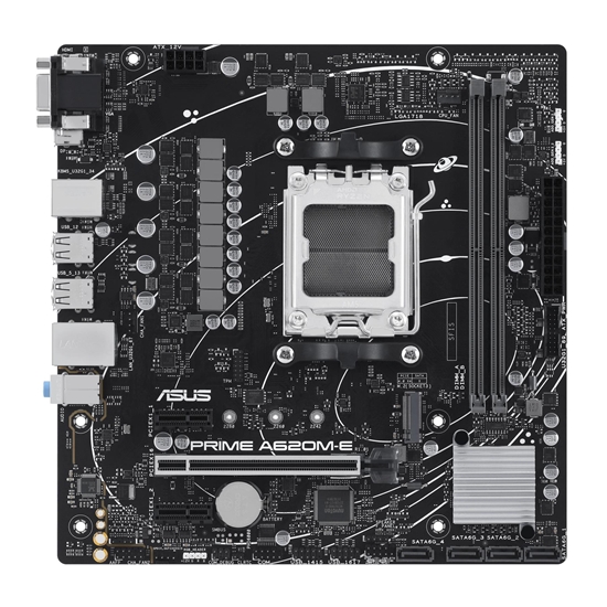 Picture of ASUS PRIME A620M-E-CSM AMD A620 Socket AM5 micro ATX