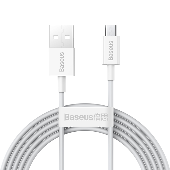 Picture of Baseus Superior micro USB kabelis 2A | 2m balts