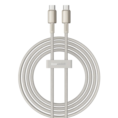 Attēls no Baseus Tungsten Gold Cable USB-C to USB-C 100W 2m