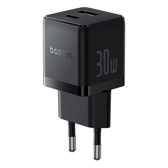 Picture of Baseus Palm Fast Charger C+U 30W EU Cluster Black