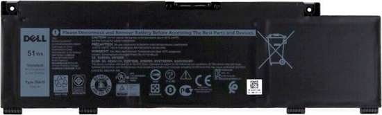 Изображение Bateria Dell Battery, 51WHR, 3 Cell,