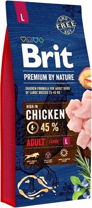 Attēls no BRIT Premium by Nature Adult Large Chicken - dry dog food - 15 kg