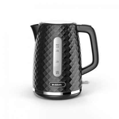 Attēls no C280C ELDOM Kettle ELLI, capacity 1.7 l, power 2200 W, black, strix, black