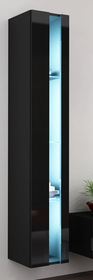 Picture of Cama Shelf unit VIGO NEW 180/40/30 black/black gloss