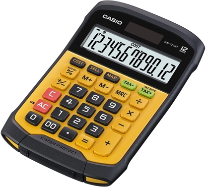 Picture of CASIO CALCULATOR OFFICE WATERPROOF WM-320MT-S, 12-digit display. Removable keyboard, 108.5x168.5, Waterproof and dirt-resistant level: IP54
