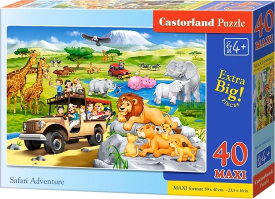 Picture of Castorland Puzzle 40 maxi - Safari Adventure CASTOR
