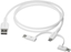 Picture of Kabel USB dbramante USB-A - USB-C + microUSB + Lightning 1 m Biay (CBX3A3WH7176)