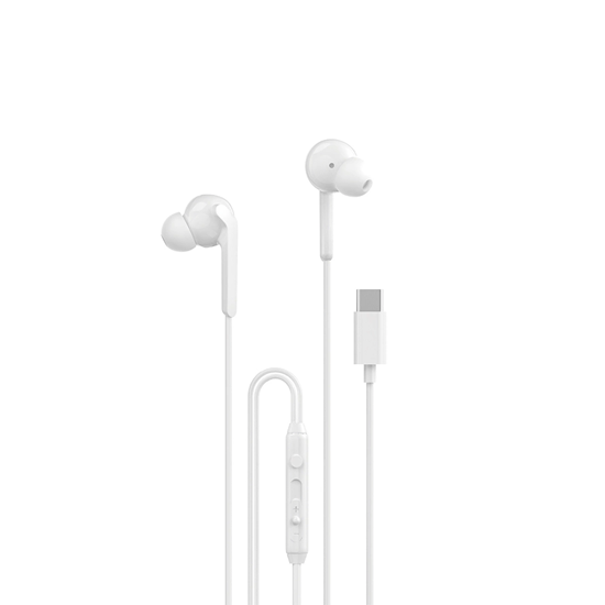 Picture of Dudao Dudao X3C+ Wired USB-C In-Ear Headphones 1.2m - White