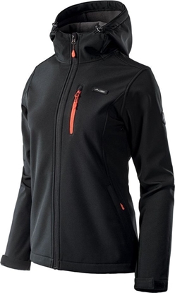 Picture of Elbrus SOFTSHELL IVER WO'S BLACK/SPICY ORANGE/ASPHALT L