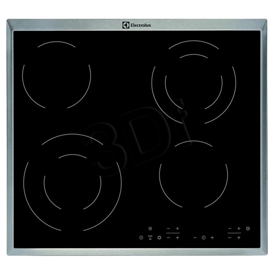 Изображение Electrolux EHF6342XOK hob Black built-in Ceramic 4 zone(s)