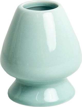 Изображение Emro Aziatica Stojak na miotek chasen do matchy, porcelanowy 6cm - mitowo-zielony