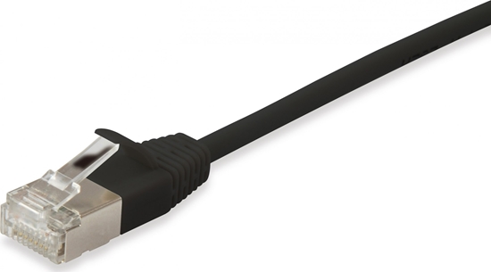 Picture of Equip Cat.6A F/FTP Slim Patch Cable, 0.25m, Black