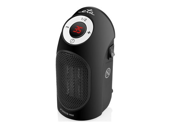 Изображение ETA Heater 162390000 Fogos mini Fan heater, 400 W, Suitable for rooms up to 8 m², Black