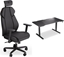Attēls no Fotel Endorfy Fotel Endorfy Meta BK czarny (EY8A005) + Biurko Atlas L Czarne 150cm x 78cm