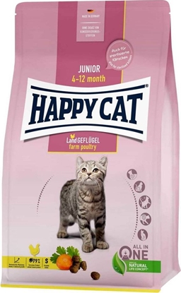 Изображение Happy Cat HAPPY CAT Junior sucha karma dla kocit w wieku 4-12 mies drób 10kg