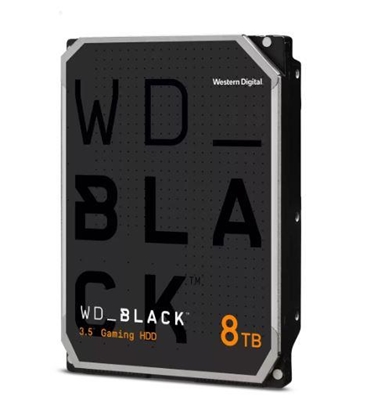 Изображение HDD|WESTERN DIGITAL|Black|8TB|256 MB|7200 rpm|3,5"|WD8002FZBX