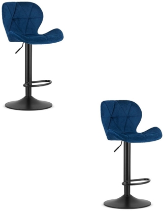 Picture of Hoker WEST - aksamit granatowy / baza czarna x 2