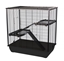 Attēls no INTER-ZOO Frodo + Plastic Black - cage for a hamster