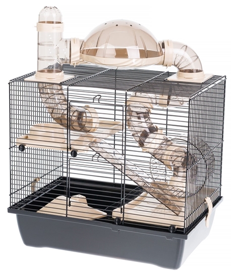 Picture of INTER-ZOO Rocky + Terrace beige - cage for a hamster