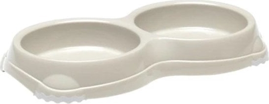 Picture of Yarro International YARRO MISKA PLASTIK PODWÓJNA DLA KOTA     SZARA 2x0,2l