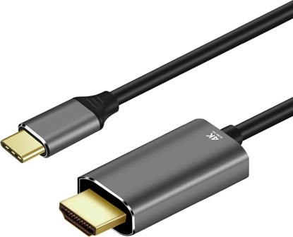 Picture of Kabel USB Art USB-C - HDMI 1.8 m Czarno-szary (KABUSBC OEM-C4-2)
