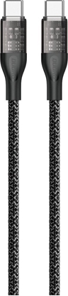 Attēls no Kabel USB Dudao USB-C - USB-C 1 m Czarny (DDA266)
