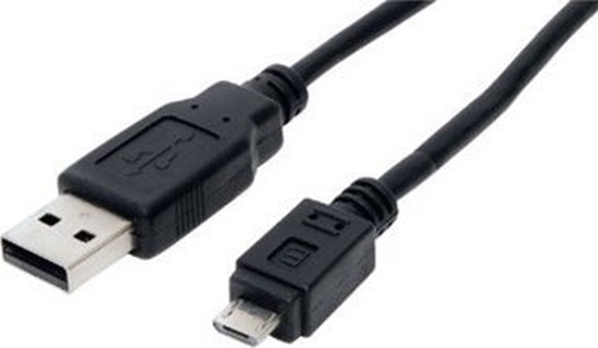 Picture of Kabel USB S-Impuls USB-Anschlusskabel 2.0 (USB A-Steck/USB B-Micro-Steck) 0,5m sw
