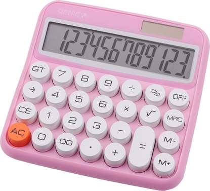 Picture of Kalkulator Genie GENIE Tischrechner 612P pink