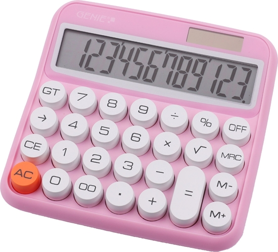 Picture of Kalkulator Genie GENIE Tischrechner 612P pink