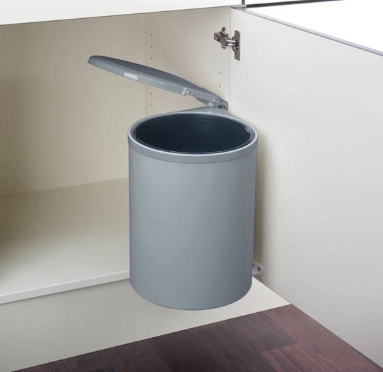 Picture of Kosz na mieci Wesco Kosz na mieci otwierany razem z drzwiczkami RONDO 13l szary Wesco