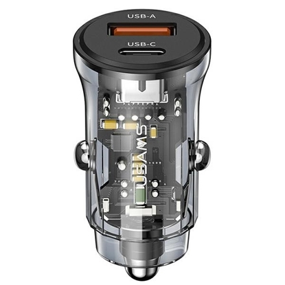 Attēls no Ładowarka samochodowa 30W 1xUSB + 1xUSB-C Fast Charge 