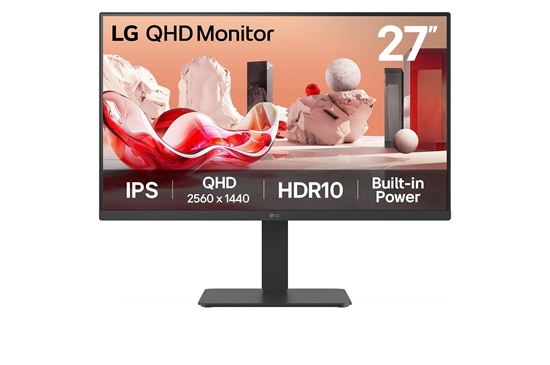 Picture of LCD Monitor|LG|27 "|2560 x 1440 pixels|Quad HD|Native aspect ratio 16:9|LCD|Flat|27BA54QB-B