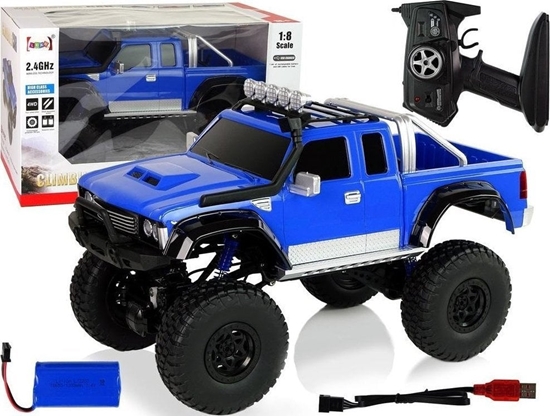 Изображение LeanToys Auto Off- Road R/C 2.4G Climbing Car 1:8 niebieski