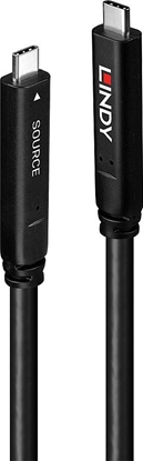 Attēls no Lindy 15m USB 3.2 10Gbps & DP 1.4 Type C Hybrid Cable  (4 Lanes)