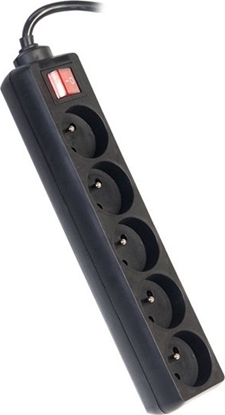 Picture of Listwa zasilajca PremiumCord 5 gniazd 5 m czarna (ppa5k-05bk)