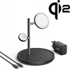 Изображение Ładowarka MagGo 3w1 Stand 15W Qi2 czarna 