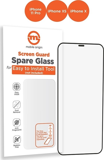 Изображение MOBILE ORIGIN Orange Screen Guard Spare Glass iPhone 11 Pro/XS/X
