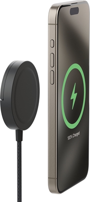 Picture of mophie-Qi2 magnetic charger w kickstand