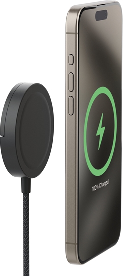 Picture of mophie-Qi2 magnetic charger w kickstand