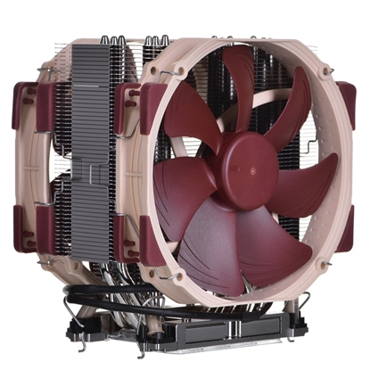 Изображение Noctua NH-U14S DX-4677 NH-U14S DX-4677 Processor Air cooler 14 cm Brown, Light brown, Silver