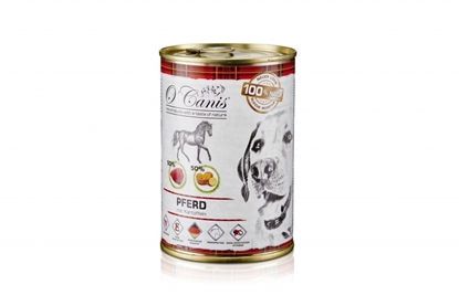 Attēls no O'CANIS canned dog food- wet food- horse meat with potato - 400 g