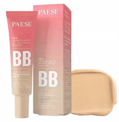 Attēls no PAESE_BB Cream With Hyaluronic Acid naturalny krem koloryzujcy BB z kwasem hialuronowym 2,5 Nude 30ml
