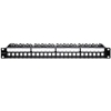 Picture of Patch panel do szaf RACK 19" | 24 porty | 1U | UTP | Czarny 