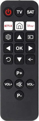 Picture of Pilot RTV Nedis Nedis TVRC23SNBK pilot Podczerwie TV Nacinij przyciski