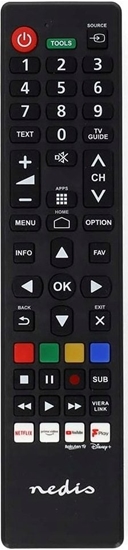 Picture of Pilot RTV Nedis Nedis TVRC45PASHBK pilot Podczerwie TV Nacinij przyciski