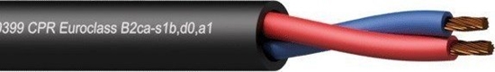 Изображение Przewód Procab Procab CLS225-B2CA/3 Loudspeaker cable - 2 x 2.5 mm2 - 13 AWG - EN50399 CPR Euroclass B2ca-s1b,
