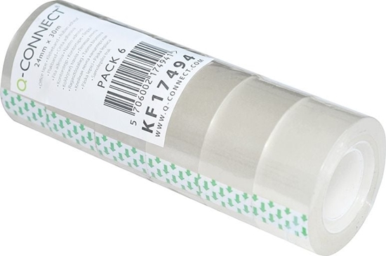 Picture of QConnect Tama biurowa 24mm x 30m transparentna 6szt